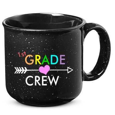 1st Grade Crew Arrow Heart 15oz Campfire Ceramic Mug