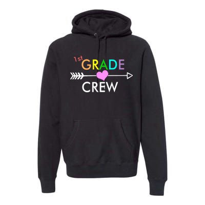 1st Grade Crew Arrow Heart Premium Hoodie