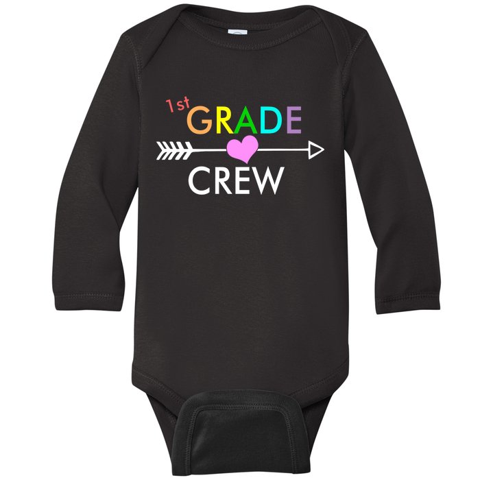 1st Grade Crew Arrow Heart Baby Long Sleeve Bodysuit