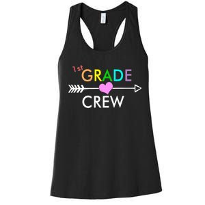 1st Grade Crew Arrow Heart Women's Racerback Tank