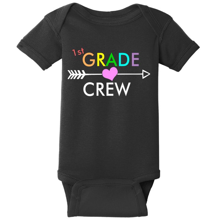 1st Grade Crew Arrow Heart Baby Bodysuit