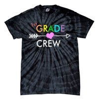 1st Grade Crew Arrow Heart Tie-Dye T-Shirt