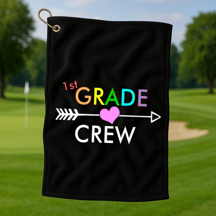 1st Grade Crew Arrow Heart Golf Towel