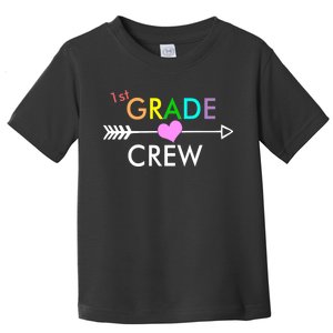 1st Grade Crew Arrow Heart Toddler T-Shirt