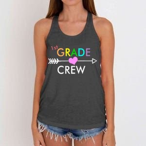 1st Grade Crew Arrow Heart Women's Knotted Racerback Tank