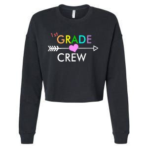 1st Grade Crew Arrow Heart Cropped Pullover Crew