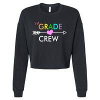 1st Grade Crew Arrow Heart Cropped Pullover Crew