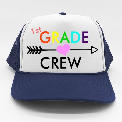 1st Grade Crew Arrow Heart Trucker Hat