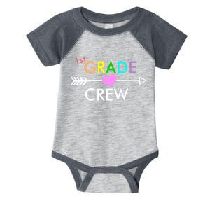 1st Grade Crew Arrow Heart Infant Baby Jersey Bodysuit