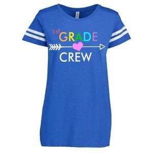 1st Grade Crew Arrow Heart Enza Ladies Jersey Football T-Shirt