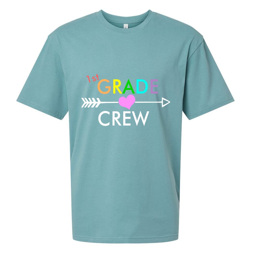 1st Grade Crew Arrow Heart Sueded Cloud Jersey T-Shirt