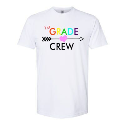 1st Grade Crew Arrow Heart Softstyle CVC T-Shirt