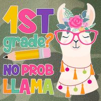 1st Grade? No Prob Llama Legacy Tie Dye Trucker Hat