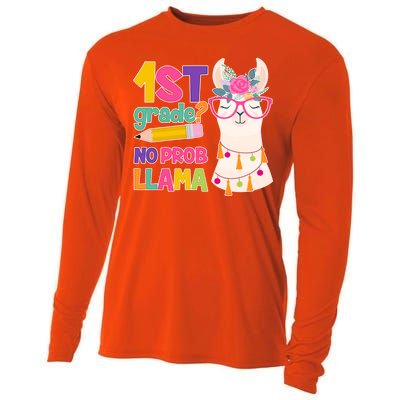 1st Grade? No Prob Llama Cooling Performance Long Sleeve Crew