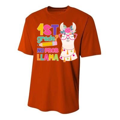 1st Grade? No Prob Llama Performance Sprint T-Shirt