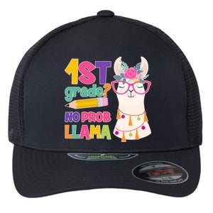 1st Grade? No Prob Llama Flexfit Unipanel Trucker Cap