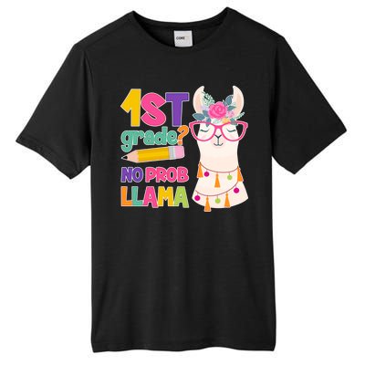 1st Grade? No Prob Llama Tall Fusion ChromaSoft Performance T-Shirt