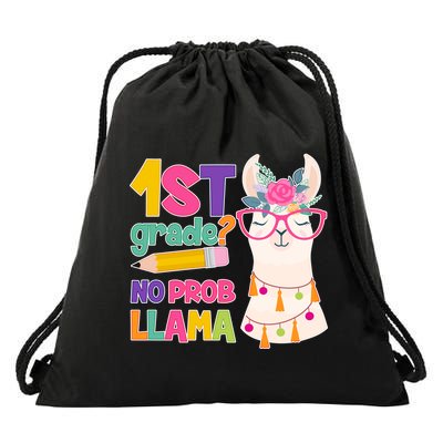 1st Grade? No Prob Llama Drawstring Bag