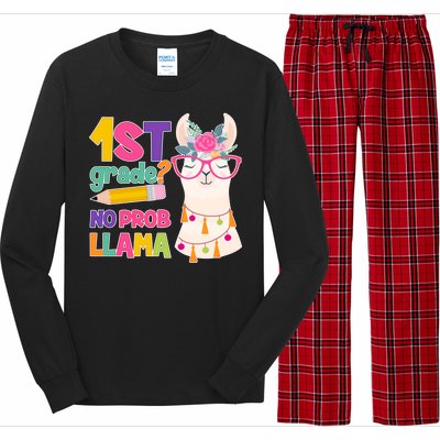 1st Grade? No Prob Llama Long Sleeve Pajama Set