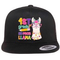 1st Grade? No Prob Llama Flat Bill Trucker Hat