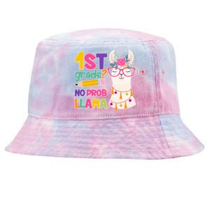 1st Grade? No Prob Llama Tie-Dyed Bucket Hat