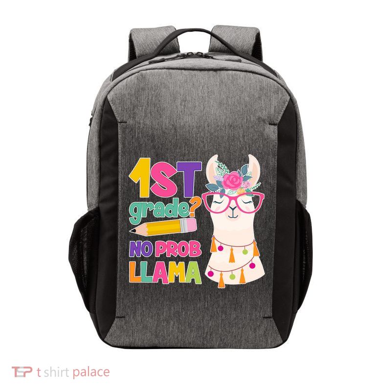 1st Grade? No Prob Llama Vector Backpack