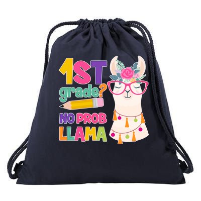 1st Grade? No Prob Llama Drawstring Bag