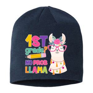 1st Grade? No Prob Llama Sustainable Beanie