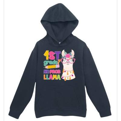 1st Grade? No Prob Llama Urban Pullover Hoodie