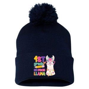 1st Grade? No Prob Llama Pom Pom 12in Knit Beanie