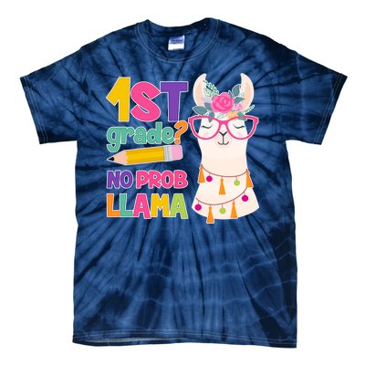 1st Grade? No Prob Llama Tie-Dye T-Shirt