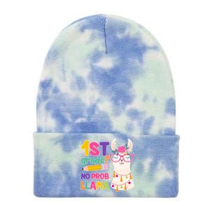 1st Grade? No Prob Llama Tie Dye 12in Knit Beanie