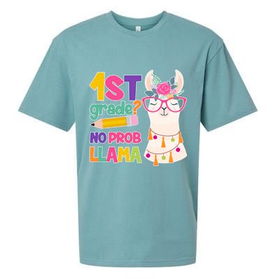 1st Grade? No Prob Llama Sueded Cloud Jersey T-Shirt