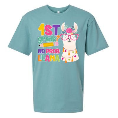 1st Grade? No Prob Llama Sueded Cloud Jersey T-Shirt