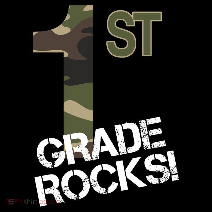 1st Grade Rocks Camo 16 in Basic Backpack