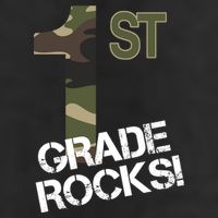 1st Grade Rocks Camo 25L Jumbo Tote