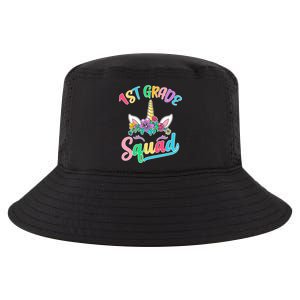 1st Grade Unicorn Squad Cool Comfort Performance Bucket Hat