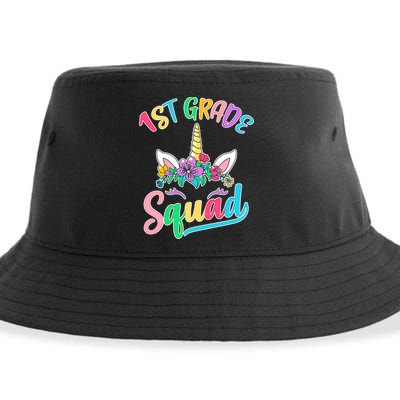 1st Grade Unicorn Squad Sustainable Bucket Hat