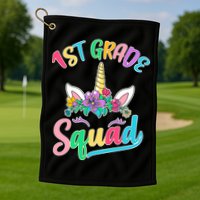 1st Grade Unicorn Squad Golf Towel