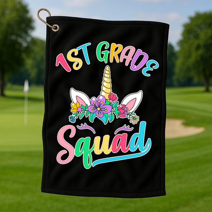 1st Grade Unicorn Squad Golf Towel