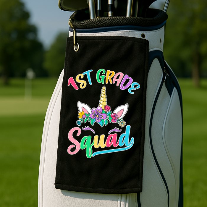 1st Grade Unicorn Squad Golf Towel