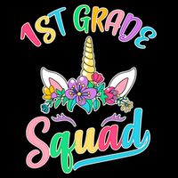 1st Grade Unicorn Squad Womens T-Shirt