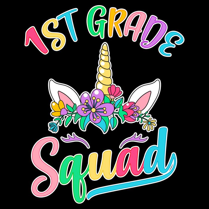 1st Grade Unicorn Squad Womens T-Shirt
