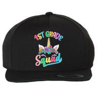 1st Grade Unicorn Squad Wool Snapback Cap