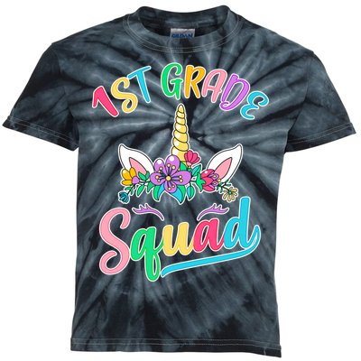 1st Grade Unicorn Squad Kids Tie-Dye T-Shirt