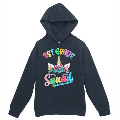 1st Grade Unicorn Squad Urban Pullover Hoodie