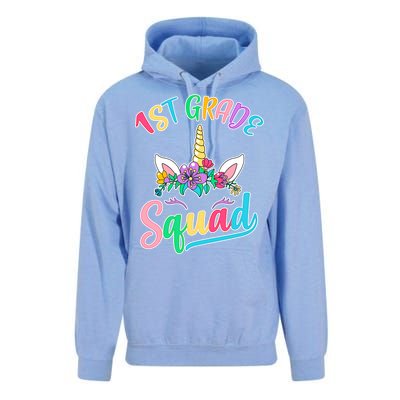 1st Grade Unicorn Squad Unisex Surf Hoodie