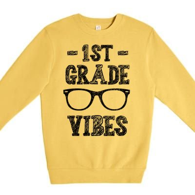 1st Grade Vibes Premium Crewneck Sweatshirt