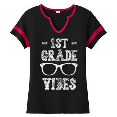 1st Grade Vibes Ladies Halftime Notch Neck Tee