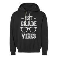 1st Grade Vibes Garment-Dyed Fleece Hoodie
